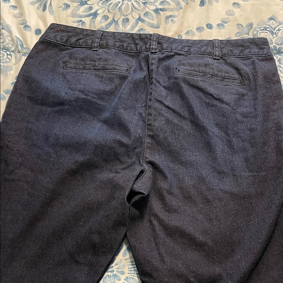 W-signature wide leg 16w dark blue Flare Women's Jeans - Picture 4 of 5